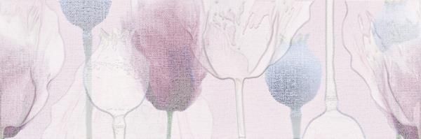 Cersanit Lila Decor Flowers Pink Вставка