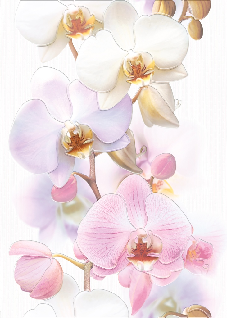 Cersanit Vilena Tropicana Orchids Декор